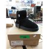 Image 1 : New Pair of Ladies Wool Lined Black Suede Boots