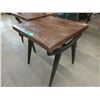 Image 1 : Rustic Wood Top Table with Metal Legs