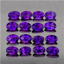 Natural AAA Purple Amethyst 16 Pcs {Flawless-VVS1}