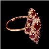 Image 3 : Genuine Oval Red Ruby Ring