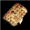 Image 1 : Natural Fancy Sapphire Chrome Diopside Ring