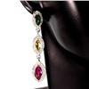 Image 2 : Natural Unheated Marquise Tourmaline Earrings