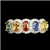 Image 1 : Natural  Fancy Color Sapphire Ring