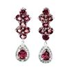 Image 1 : Natural Rhodolite Garnet Earrings