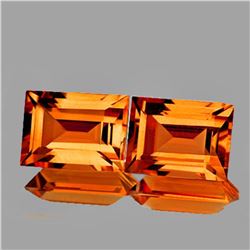 NATURAL BEST MADEIRA OARNGE CITRINE PAIR - FL