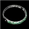 Image 3 : Natural Top Rich Green Emerald 130.48 Ct Bangle