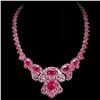 Image 1 : Natural Top Red Pink Ruby 413.57 Cts Necklace