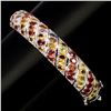 Image 1 : Natural Top Fancy Colors Sapphire 199 Ct Bangle