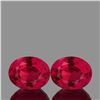 Image 1 : Natural Oval AAA Fire Red Mozambique Ruby Pair