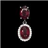 Image 1 : Natural Top Blood Red Ruby Pendant