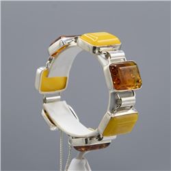 BEAUTIFUL 84 CT NATURAL AMBER BRACELET
