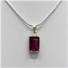 Image 3 : OUTSTANDING 9 CT RUBY PENDANT.