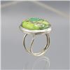 Image 4 : NATURAL 14.5 CT GREEN TURQUOISE COPPER RING