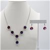 Image 1 : Gorgous 2 Piece Lab Alexandrite Jewelry Set.