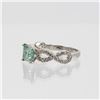 Image 2 : Dazzling 2.5 Ct Mint Green Diamond Ring