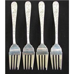 Kirk-Stieff Repousse Salad Forks