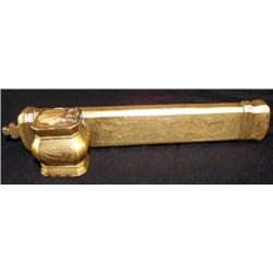 Antique Brass Chinese Inkwell