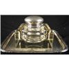 Image 3 : Antique Crystal and Silver Inkwell