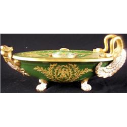 Antique Sevres Porcelain Inkwell