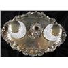 Image 3 : Antique Crystal Inkwells on Silver Stand