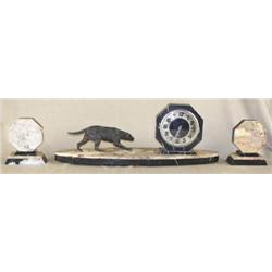 Art Deco Marble Garniture Set