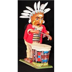 Tin Litho Mechanical Bank Indian