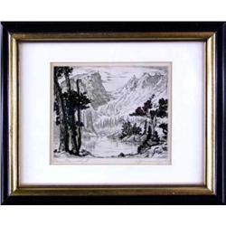 Lyman Byxbe, Etching