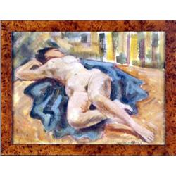 Trammell, Oil Tempera on Board