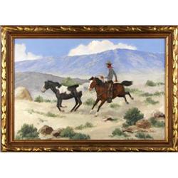 Charles Damrow, Oil on Board