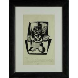 Pablo Picasso Comp Woodblock