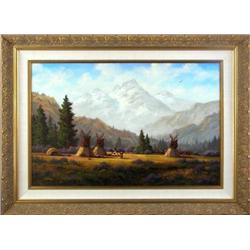 Heinie Hartwig, Oil on Board