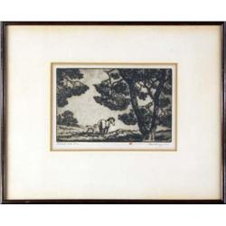 Nat Levy, Etching