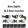 Image 1 : 6 x Sights & 6 x Bow Coachs