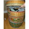 Image 9 : Basket with Home Decor A