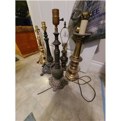 Metal lamp bases