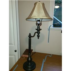 Ornate metal table lamp