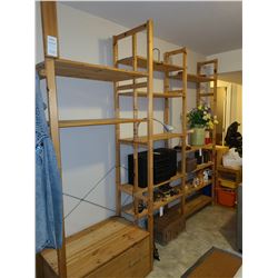 Wood shelving