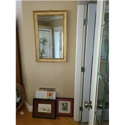 Framed Mirror & Art