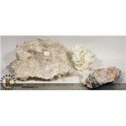 3 AUTHENTIC MINERAL PIECES FROM JASPER STORE