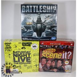 SEALED 3 BOARD GAMES SATURDAY