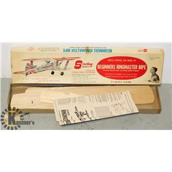 STERLING MODEL BALSA WOOD RINGMASTER BIPE