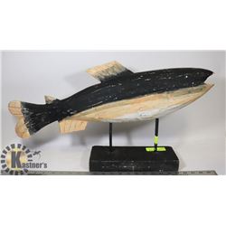 FOLK ART WOODEN FISH