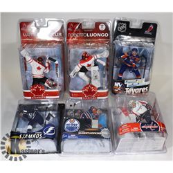 LOT OF 6 ASSORTED MCFARLANE NHL FIGURES NUGENT