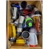 Image 1 : LARGE BOX OF NEW COFFEE & WATER BOTTLES