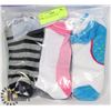 Image 1 : 3PK LADIES ANKLE SOCKS