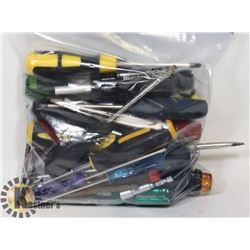 BAG OF HAND TOOLS KNIVES