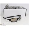 Image 1 : BOX OF METALLIC BLACK OAKLEY STYLE SUNGLASSES