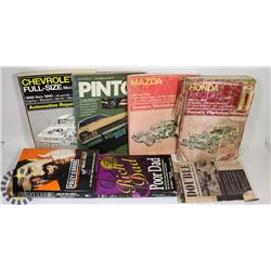 LOT OF OLD CAR MANUALS (INCLUDING PINTO)