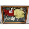 Image 1 : SOCCER WINDOW PANE CURIO COLLECTION