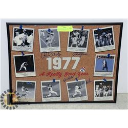 MLB NEW YORK YANKEES SIGNED 16X20 PHOTO WITH 4